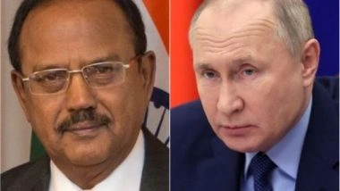 World News | NSA Ajit Doval Calls on Vladimir Putin, Discuss India-Russia Strategic Partnership