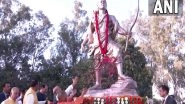India News | Defence Minister Rajnath Singh, UP CM Yogi Unveil Lord Laxman Idol in Lucknow