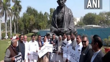 India News | AAP, BRS Protest in Parliament; Seeks JPC Probe into Adani Issue