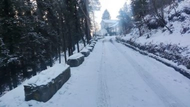 India News | Snowfall Disrupts Normal Life in Several Parts of Himachal Pradesh