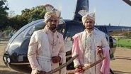 India News | MP: Cousins Take out Wedding Procession in Helicopter to Fulfil Late Grandfather's Wish in Bhopal
