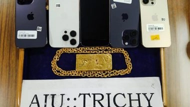 India News | Gold, Electronic Goods Worth Rs 52 Lakh Seized at Trichy Airport