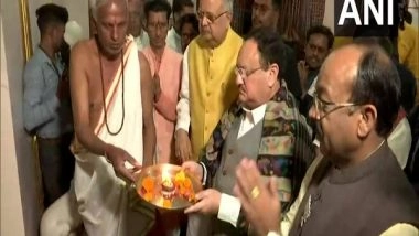 India News | Chhattisgarh: BJP Chief JP Nadda Offers Prayer to Maa Danteshwari in Jagdalpur