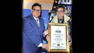 Business News | Prominent Writer, Director and Producer of Bollywood Subhash Ghai Gets Included by World Book of Records - London