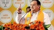 India News | BJP Chief JP Nadda to Address Two Public Rallies in West Bengal Tomorrow