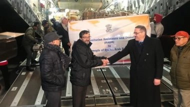 World News | 7th Operation Dost Flight Reaches Earthquake-hit Syria with over 23 Tons of Relief Material