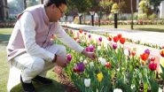 India News | Uttarakhand: CM Dhami Inspects Tulip Garden, Gives Instructions to Increase Commercial Production