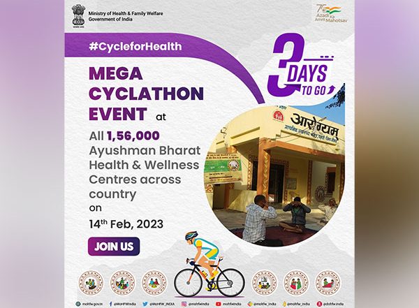 India News | Union Health Ministry to Organise Cyclathon Across 1.56 Lakh Health and Wellmess Centres