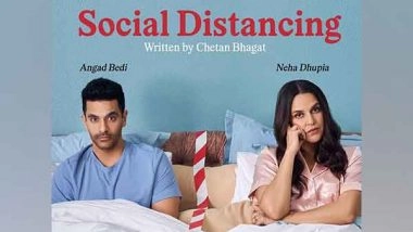 Entertainment News |    Neha Dhupia and Angad Bedi Promote Social Distance, Check How