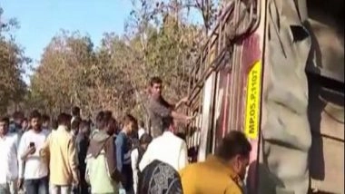 India News | Several Injured as Bus Overturns in Madhya Pradesh's Sehore