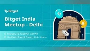 Business News | Crypto Exchange Bitget Hosts Its First Meetup in Delhi to Boost Growth in India