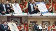 Business News | UP Agra District Administration Sets Elite World Records for Most Participants in an Essay Writing Contest on the Title Vasudhaiva Kutumbakam