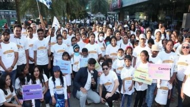 Business News | Over 200 Narayana Health Doctors, Nursing, Paramedics & Support Staff Participated in a Walkathon to Raise Awareness About Paediatric Cancer