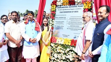 India News | Odisha Governor Ganeshi Lal Hoisted Monumental National Flag at Puri