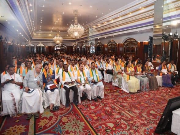 BJP Committee Holds Meeting With Election In-Charges Ahead of Karnataka Polls
