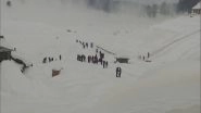 India News | Kashmir: Tourists Flock to Gulmarg as Snow Covers Ski Resort