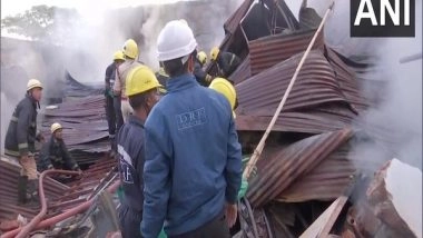 India News | Telangana: Fire Breaks out in Furniture Godown in Hyderabad