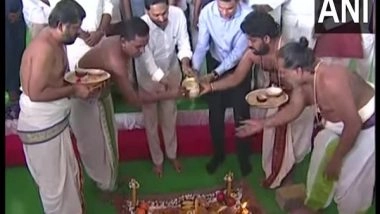 India News | Andhra CM Lays Foundation Stone of JSW Steel Plant in YSR Kadapa District