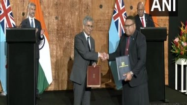 World News | India, Fiji Sign MoU on Visa Exemption for Diplomatic, Official Passport Holders