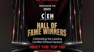 Business News | Top Ten Elite Indian Ethical Hackers Inducted into EC-Council's 2023 International Certified Ethical Hacker (C|EH) Hall of Fame