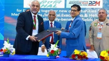 Business News | Response Plus Holding PJSC Signs MoU with Hindustan Aeronautics Limited (HAL) During Aero India 2023