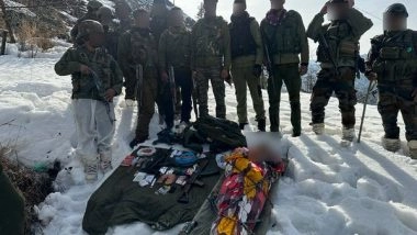 India News | J-K: Army, Police Foil Infiltration Bid; Arms Recovered from Neutralised Terrorist