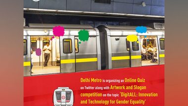 Delhi Metro Rail Set to Organise Slogan Writing, Art Competitions for Women Commuters From Tomorrow