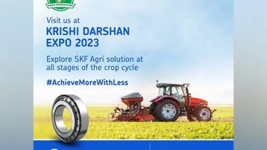Business News | SKF Showcases Innovative Solutions at Krishi Darshan Expo 2023