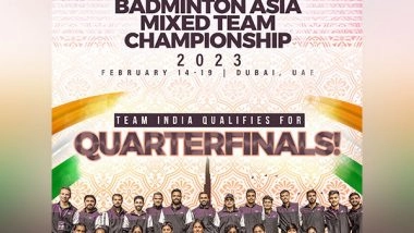 Sports News | Badminton Asian Mixed Team C'ships: India Top Group B After Defeating CWG Champions Malaysia 4-1