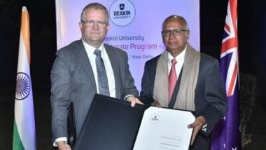 Business News | Subramanian Ramadorai Awarded Honorary Doctorate by Deakin University for His Contributions to India's IT Industry