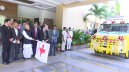 India News | Andhra Pradesh Governor Flags off 'Mobile Health Van' of Indian Red Cross Society