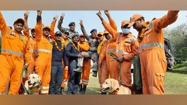 India News | NDRF's 47 Rescuers with Dog Squad Return from 10-day Ops in Earthquake-hit Turkey; 54 Members on Way