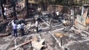 India News | Chhattisgarh: Fire Breaks out at Bhilai's Township Slum Area, No Casualties Reported