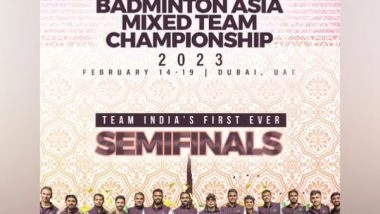 Sports News | Badminton Asia Mixed Team C'ships: India Confirm First-ever Medal, Reach Semifinal After Defeating Hong Kong 3-2