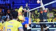 Sports News | PVL: Hyderabad Black Hawks Win Five-set Thriller Against Chennai Blitz