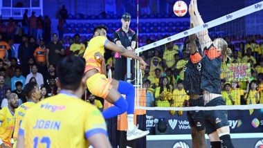 Sports News | PVL: Hyderabad Black Hawks Win Five-set Thriller Against Chennai Blitz