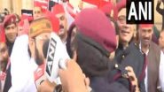 India News | Samajwadi Party Holds Protest Outside UP Assembly Ahead of Budget Session
