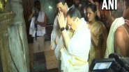Karnataka: BJP President JP Nadda Offers Prayers at Sri Krishna Matha Temple in Udupi