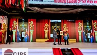 Business News | GIBS Bangalore Wins Best Management Institute; Ritesh Goyal Named Business Leader of the Year at ET Ascent 2023