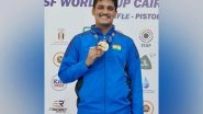 Sports News | ISSF World Cup: Rudrankksh Patil Clinches Gold in Men's 10 M Air Rifle Event