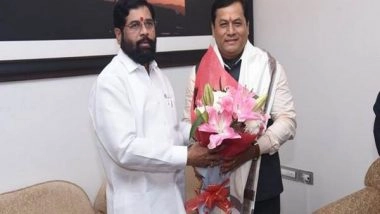 India News | Sonowal Meets Maharashtra CM to Expedite Implementation of Projects