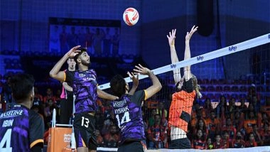 Sports News | PVL: Hyderabad Black Hawks Steal Thrilling Win over Bengaluru Torpedoes