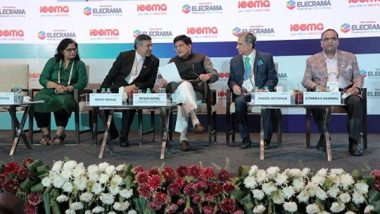 Business News | Piyush Goyal, Minister of Commerce and Industry, Graces ELECRAMA 2023 with His Presence on Day 4