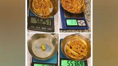 India News | Gold Worth Rs 7.89 Cr Seized at Hyderabad Airport