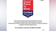Business News | Innoviti Technologies is Certified Great Place to Work Again