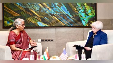 Business News | Nirmala Sitharaman Meets US Treasury Secy Janet Yellen Ahead of Crucial Bengaluru G20 Meet