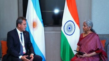 Business News | Argentina Seeks India's Cooperation on Currency Swap Issues, Developing Software for Digital Payments