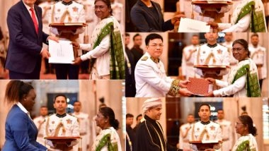 World News | Envoys of Five Nations Present Credentials to President Droupadi Murmu