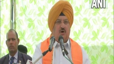 India News | Rajasthan: BJP Chief JP Nadda Participates in Sikh Community Kisan Sabha in Hanumangarh