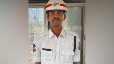 India News | Telangana: Traffic Cop Saves Man's Life by Giving CPR After He Collapsed on Road